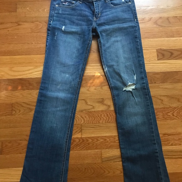 NWOT: Hollister Jeans Denim Blue (1/2) - Picture 2 of 4